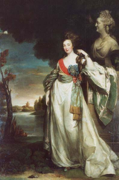 Richard Brompton Portrait of Aleksandra Branicka lady-in-waiting of Catherine II